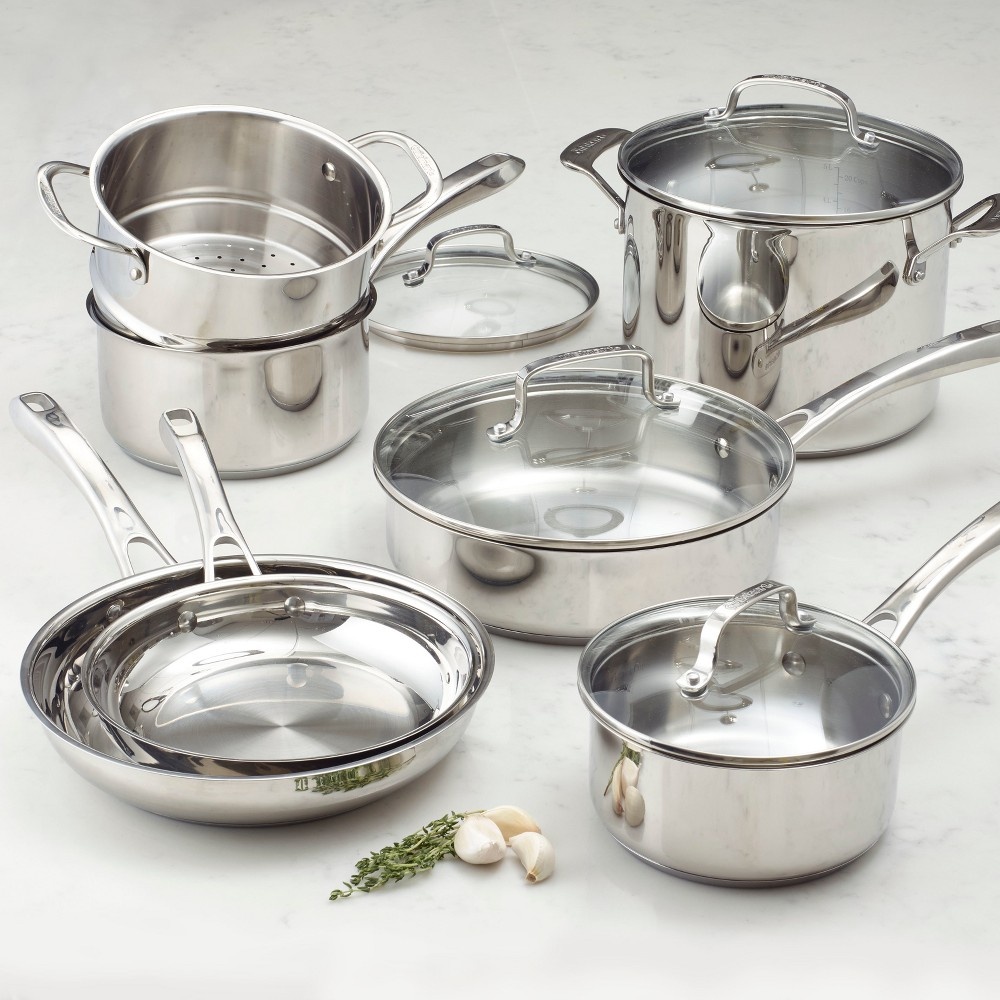 slide 10 of 10, Cuisinart Classic 11pc Stainless Steel Cookware Set - 83-11N, 11 ct