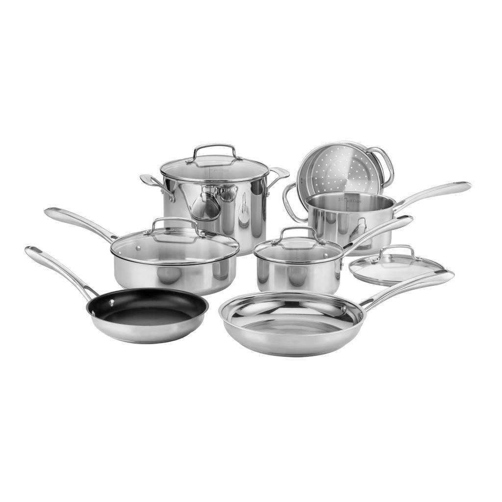 slide 1 of 10, Cuisinart Classic 11pc Stainless Steel Cookware Set - 83-11N, 11 ct