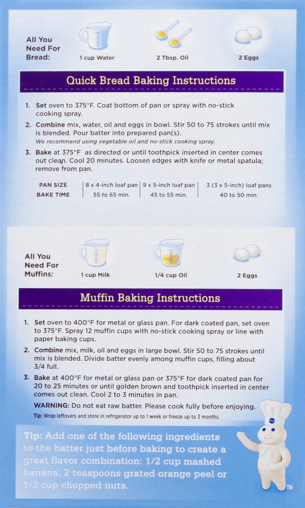 slide 16 of 21, Pillsbury Date Quick Bread & Muffin Mix, 16.6 oz