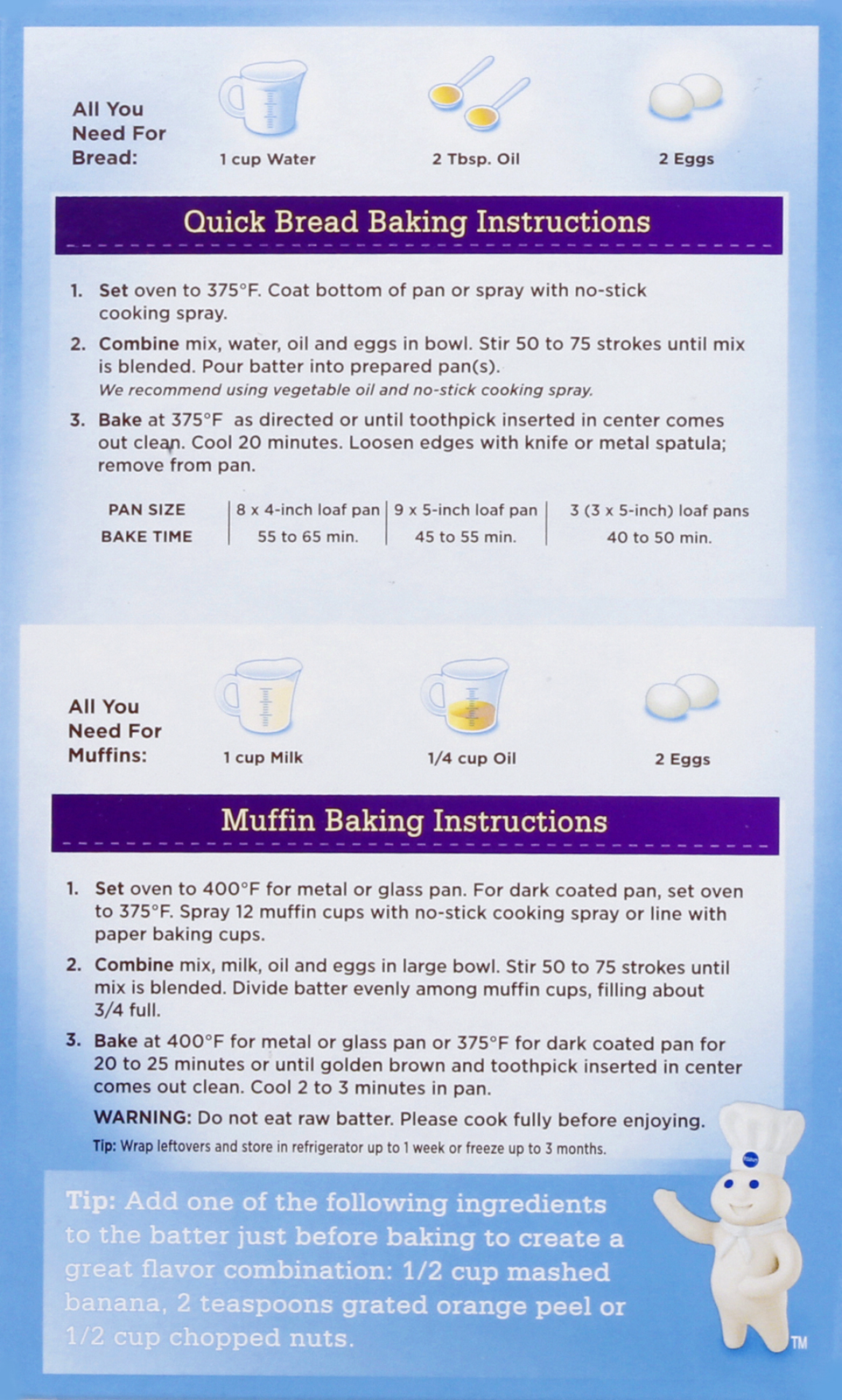 slide 3 of 21, Pillsbury Date Quick Bread & Muffin Mix, 16.6 oz