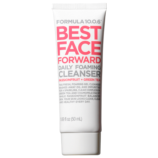 slide 1 of 1, Formula 10.0.6 Best Face Forward Passionfruit + Green Tea Foaming Gel Cleanser, 1.69 fl oz