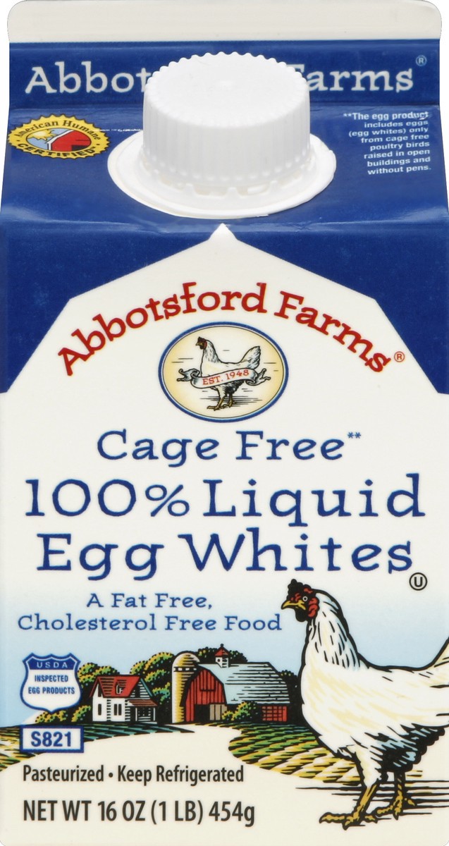 slide 5 of 6, Abbotsford Farms 100% Liquid Egg Whites, 16 fl oz