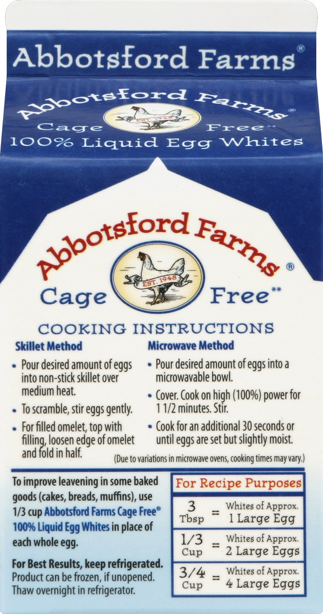 slide 6 of 6, Abbotsford Farms 100% Liquid Egg Whites, 16 fl oz