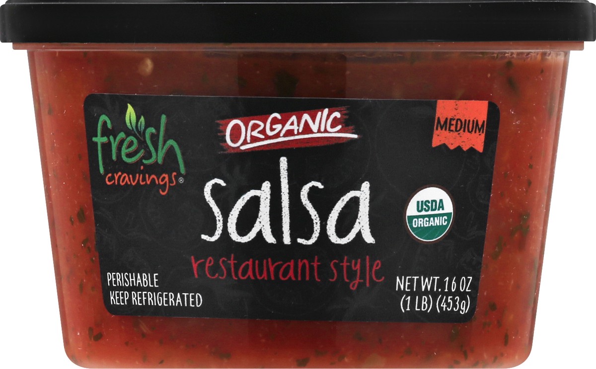 slide 9 of 10, Fresh Cravings Organic Restaurant Style Medium Salsa 16 oz, 16 oz