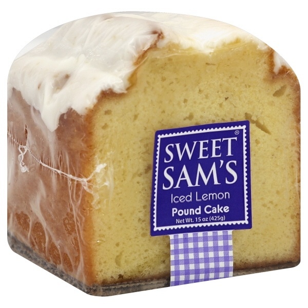 slide 1 of 1, Sweet Sam's Baking Company Cake Pound Lemon Ice, 15 oz