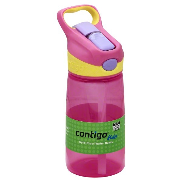 slide 1 of 1, ContigoAUTOSPOUT Straw Striker Sapphire Blast Off Water Bottle - Pink, 14 oz