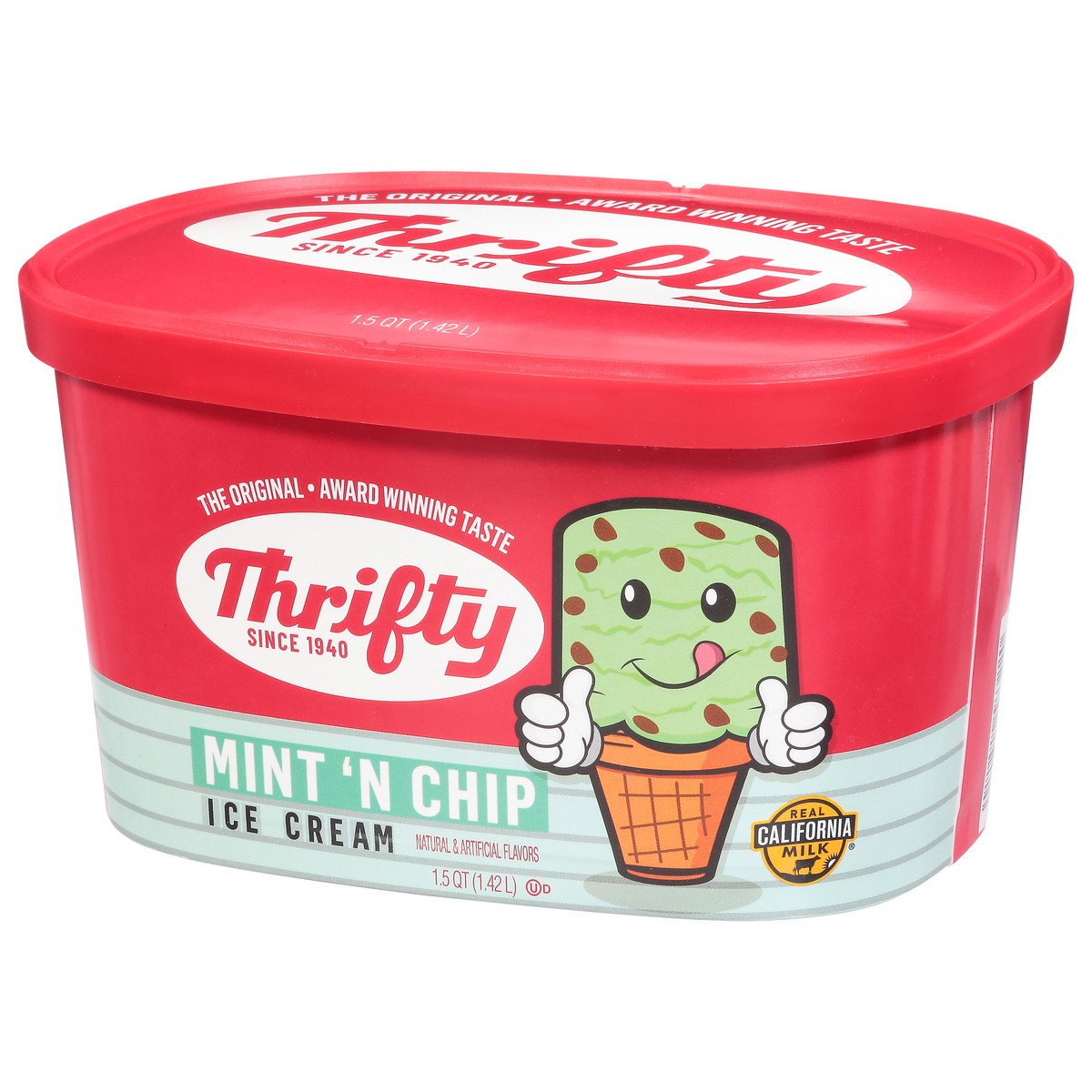 slide 8 of 14, Thrifty Mint 'N Chip Ice Cream 1.5 qt, 1.5 qt