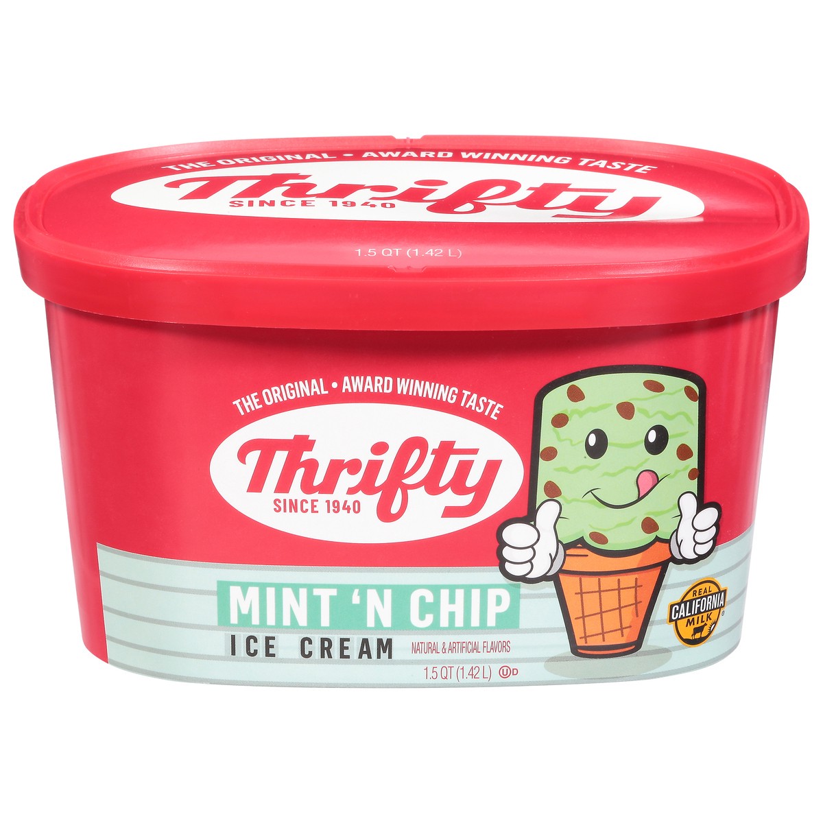 slide 3 of 14, Thrifty Mint 'N Chip Ice Cream 1.5 qt, 1.5 qt