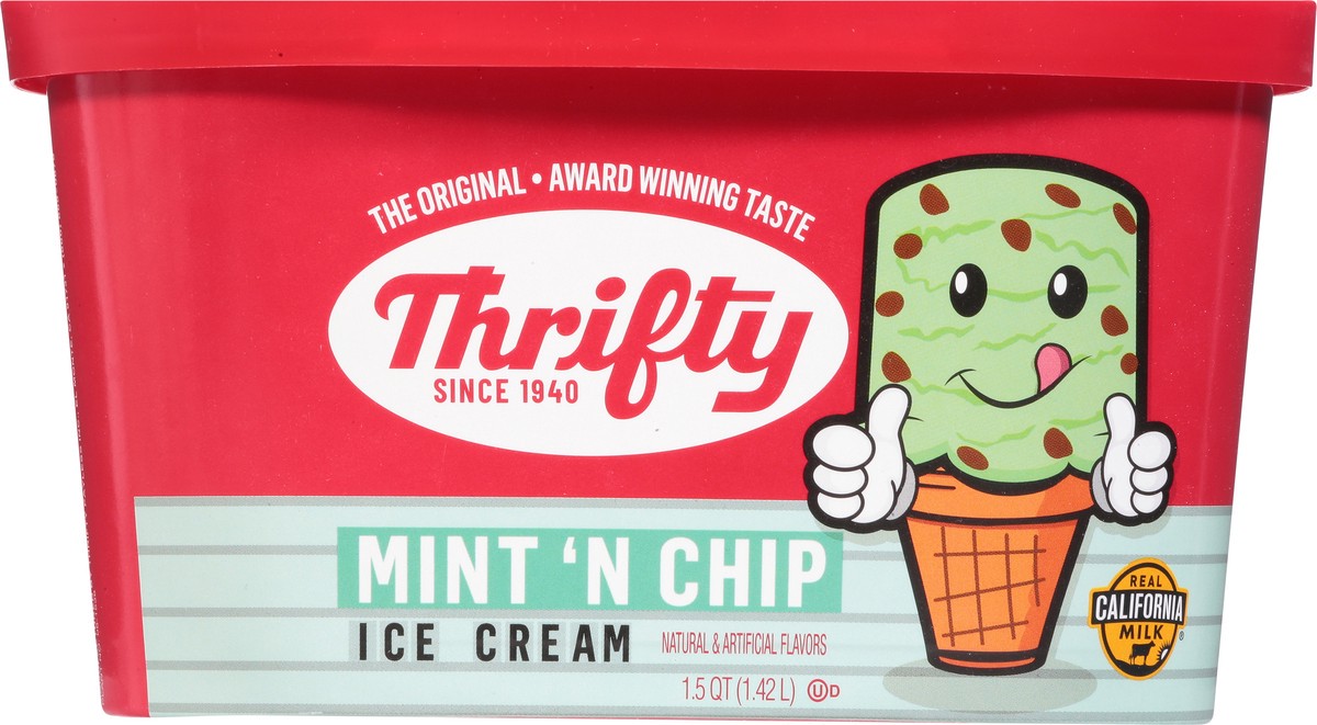 slide 10 of 14, Thrifty Mint 'N Chip Ice Cream 1.5 qt, 1.5 qt