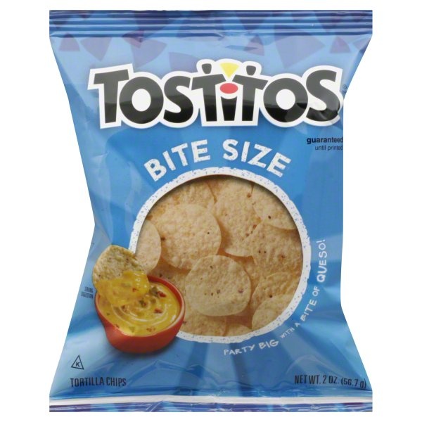 Tostitos Tortilla Chips Bite Size White Corn 2 oz Shipt