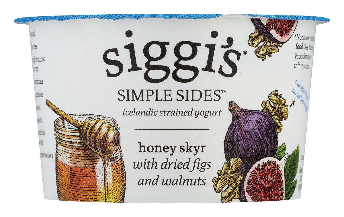 slide 1 of 1, Siggi's Icelandic-Style Strained Yogurt Honey with Dried-Figs and Walnuts, 5.3 oz