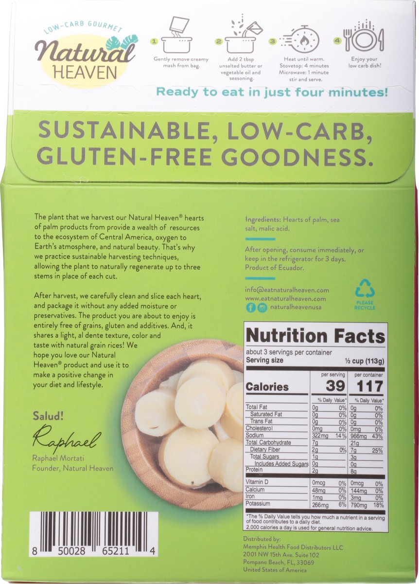 slide 8 of 14, Natural Heaven Creamy Mash Hearts of Palm 12 oz, 12 oz
