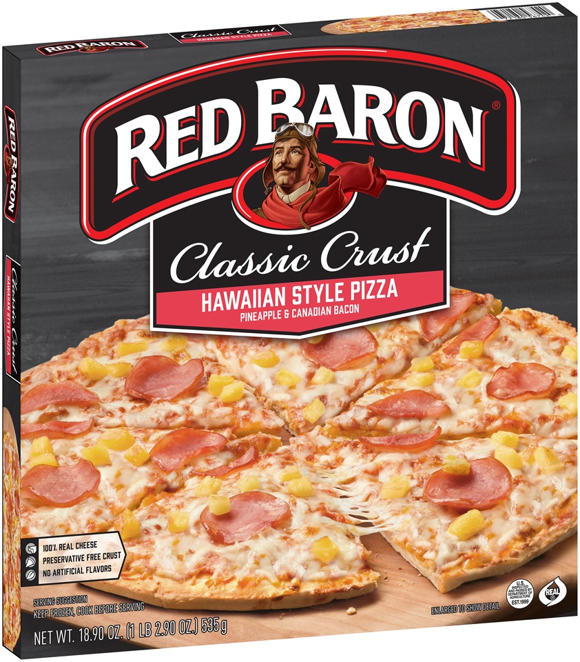 slide 3 of 9, Red Baron Pizza 18.9 oz, 18.9 oz