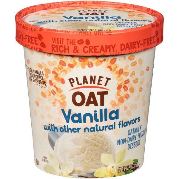 slide 1 of 1, Planet Oat Vanilla Non-Dairy Frozen Dessert, One Pint, 16 oz