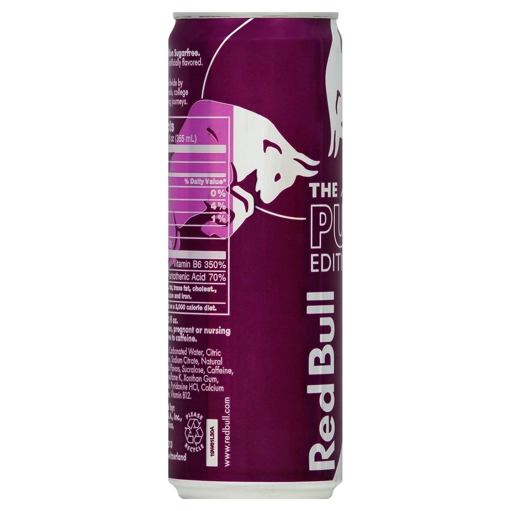 slide 3 of 5, Red Bull Purple Edition Sugarfree Acai Berry Energy Drink, 12 oz