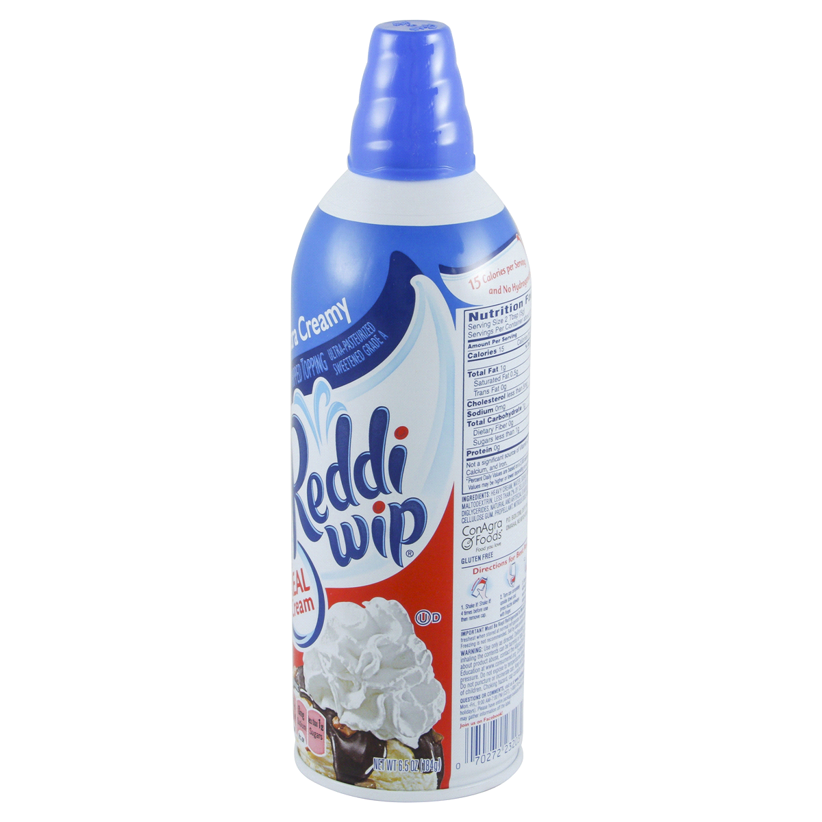 slide 3 of 4, Reddi-wip Extra Creamy Whipped Cream, 6.5 oz