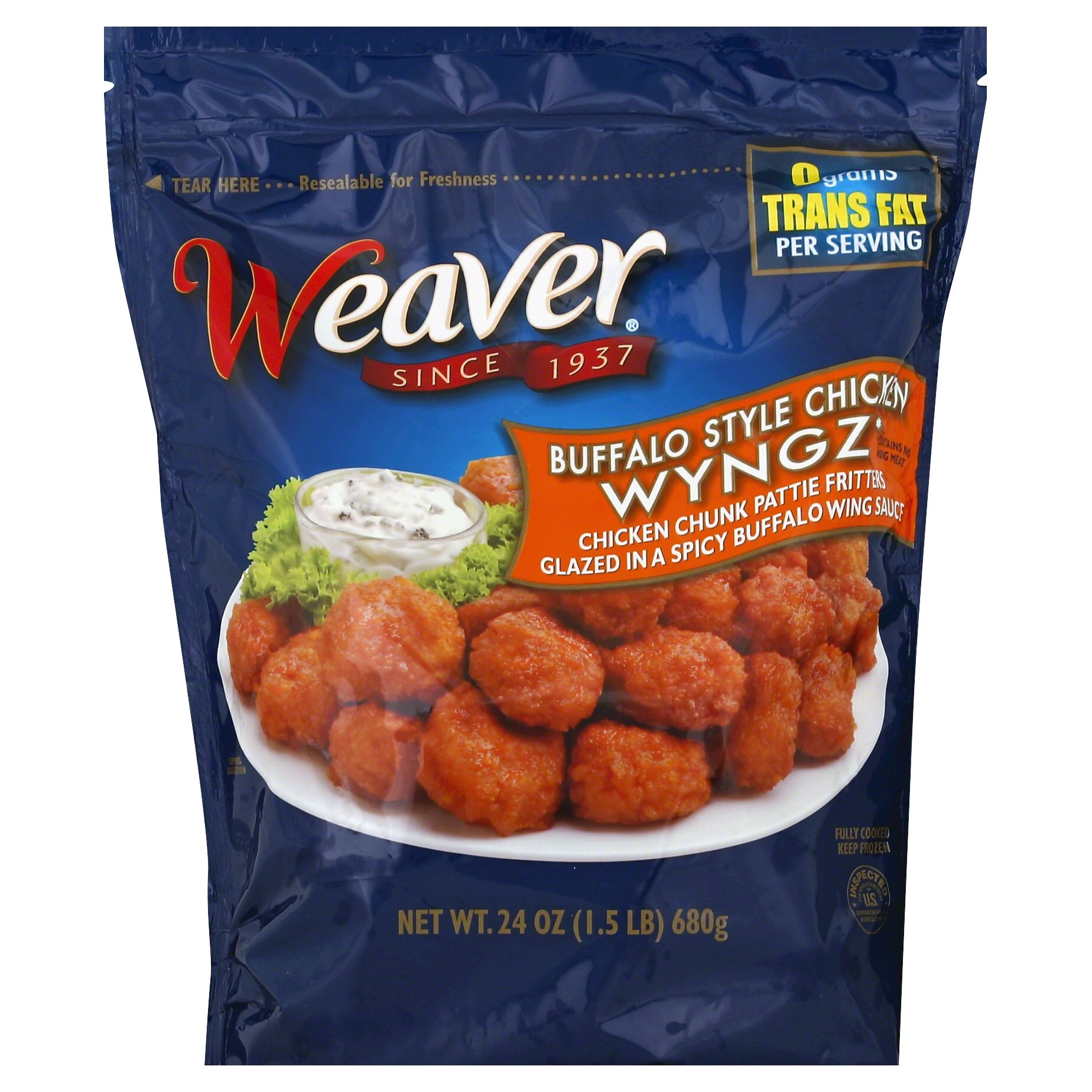 Buffalo Style Boneless Chicken Wyngz - 24 oz. - Products - Foster