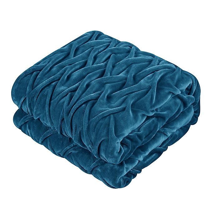 slide 3 of 4, Chic Home Thirsa Queen Comforter Set - Teal, 7 ct