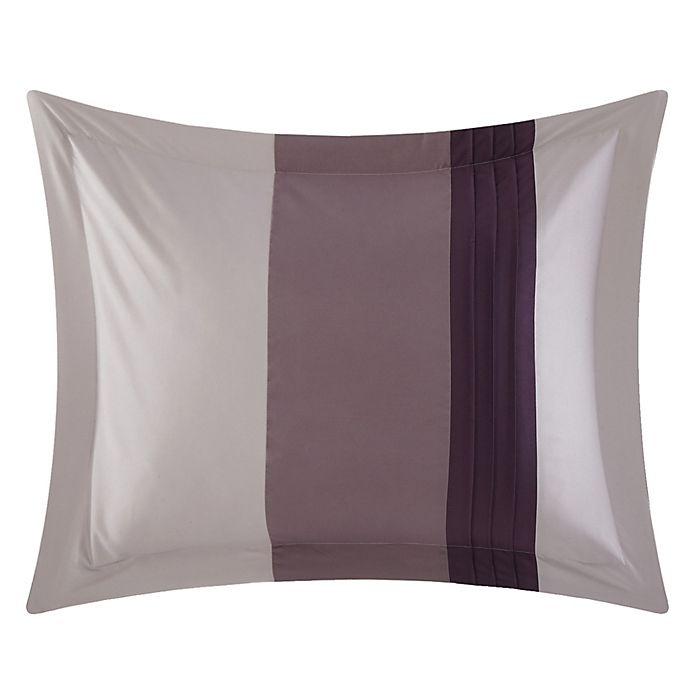 slide 3 of 8, Chic Home Rashi Queen Comforter Set - Plum, 10 ct