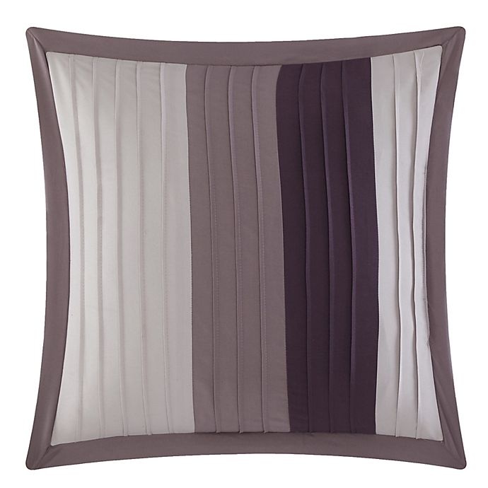 slide 4 of 8, Chic Home Rashi Queen Comforter Set - Plum, 10 ct