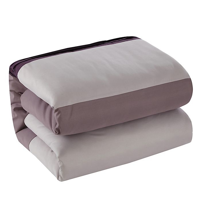 slide 7 of 8, Chic Home Rashi Queen Comforter Set - Plum, 10 ct