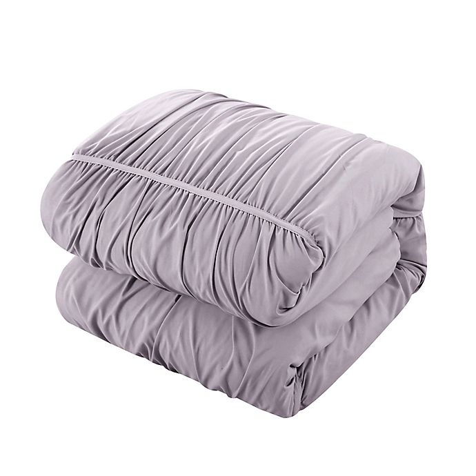 slide 8 of 8, Chic Home Gruyeres Queen Comforter Set - Lilac, 20 ct