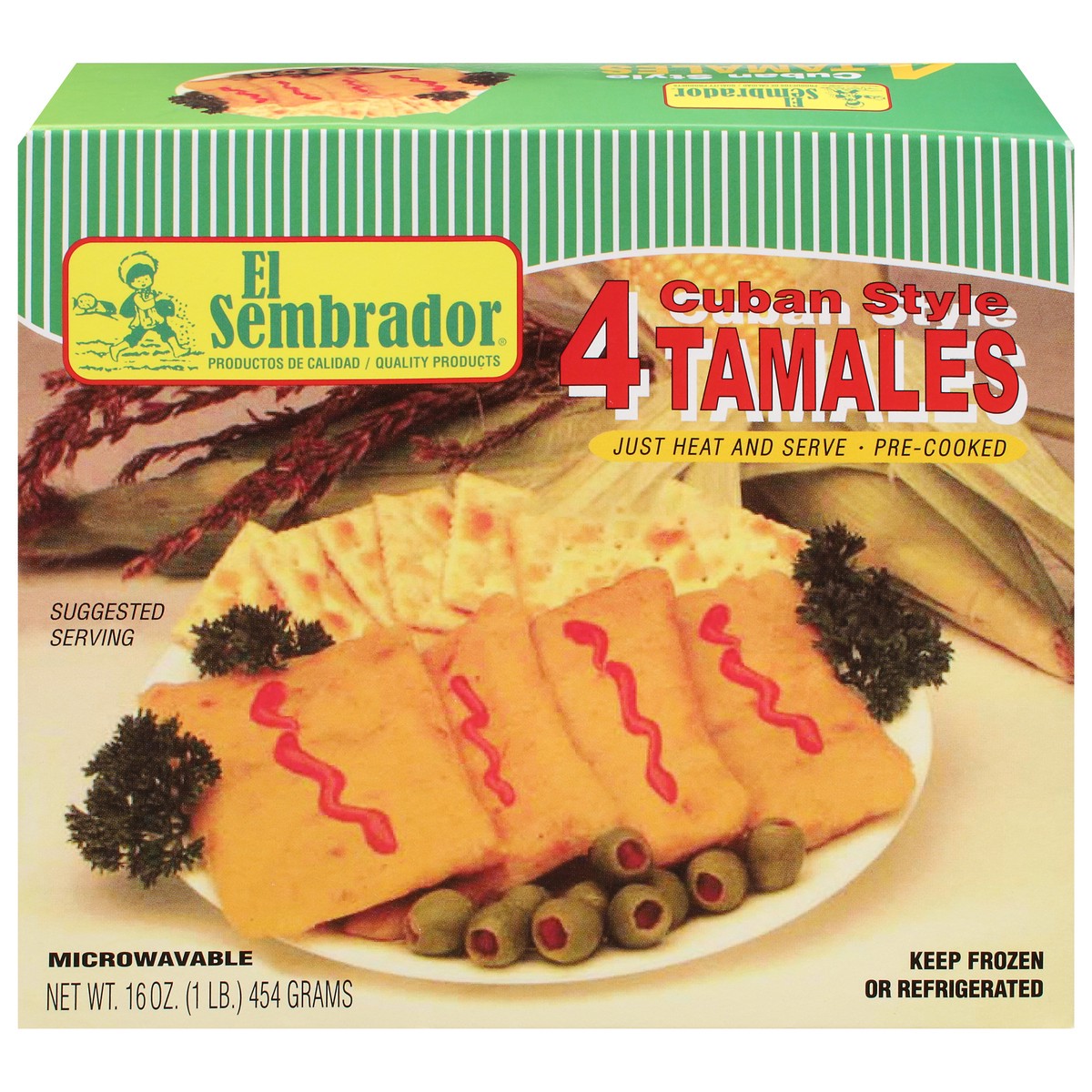 slide 1 of 7, El Sembrador Cuban Style Tamales, 16 oz