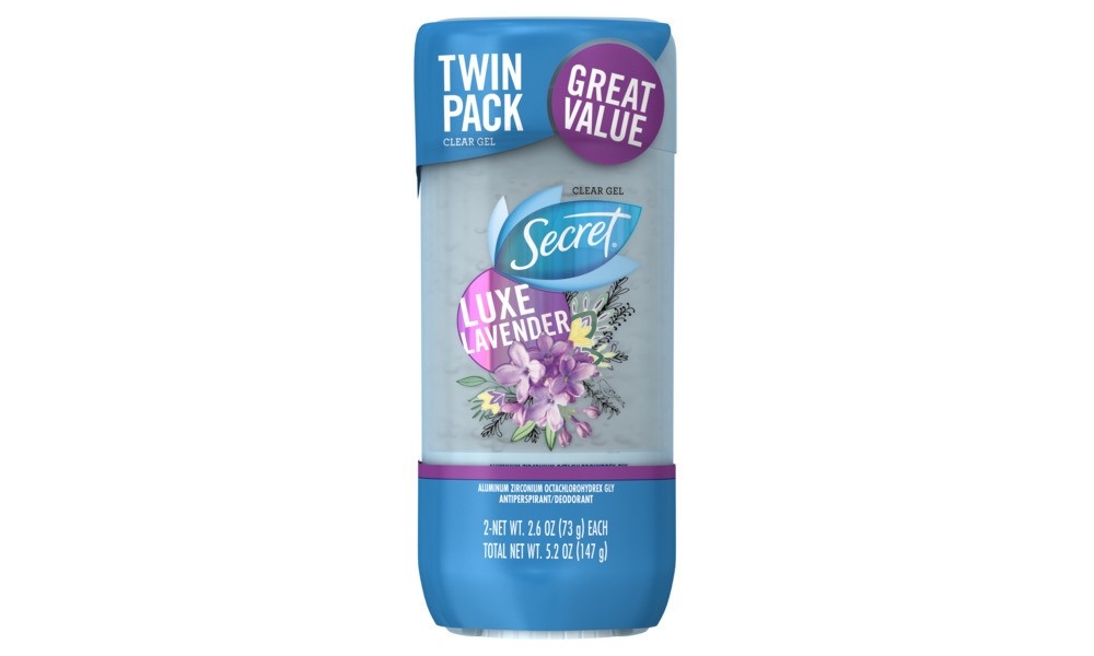 slide 2 of 3, Secret Fresh Clear Gel and Deodorant for Women - Relaxing Lavender - 2.6oz/2 Pack, 2 ct; 2.6 oz