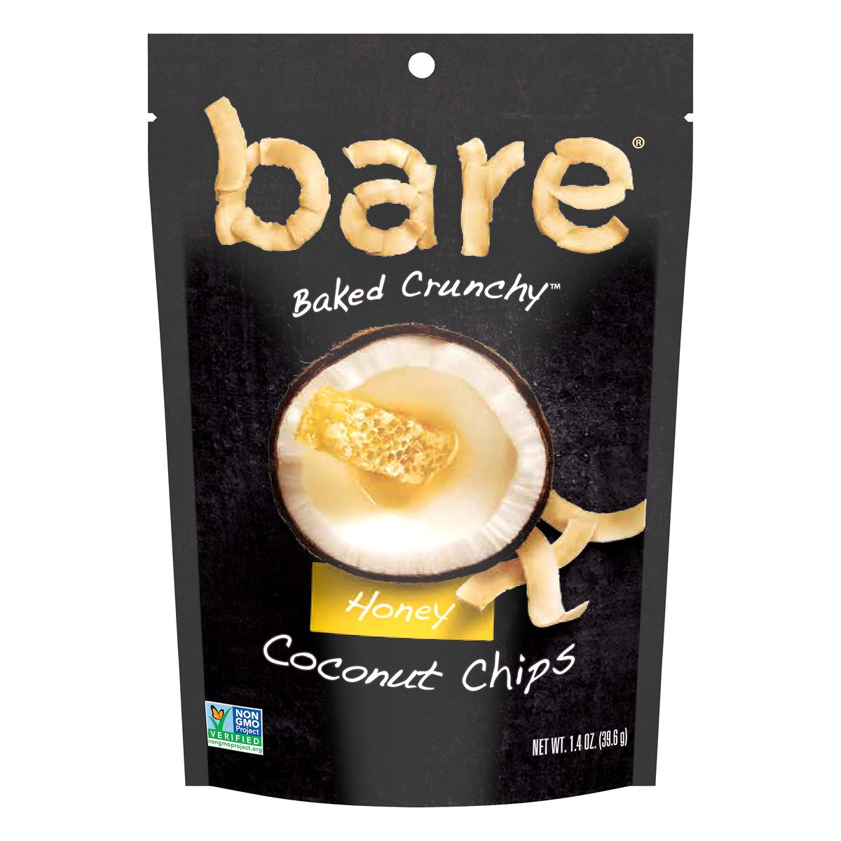 slide 1 of 6, Bare Baked Crunchy Honey Coconut Chips 1.4 oz, 1.4 oz