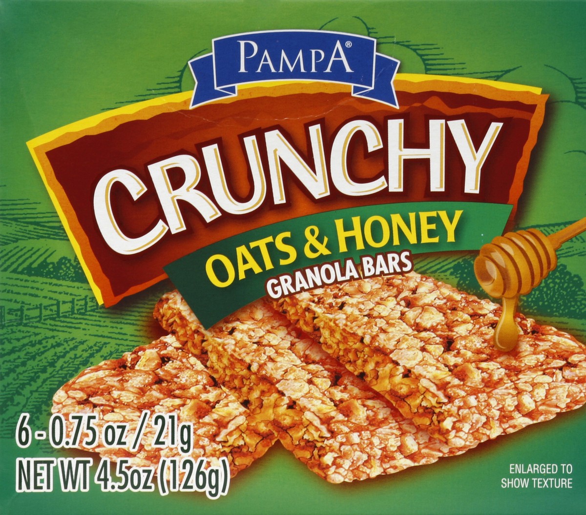 slide 3 of 4, Pampa Granola Bars 6 ea, 6 ct