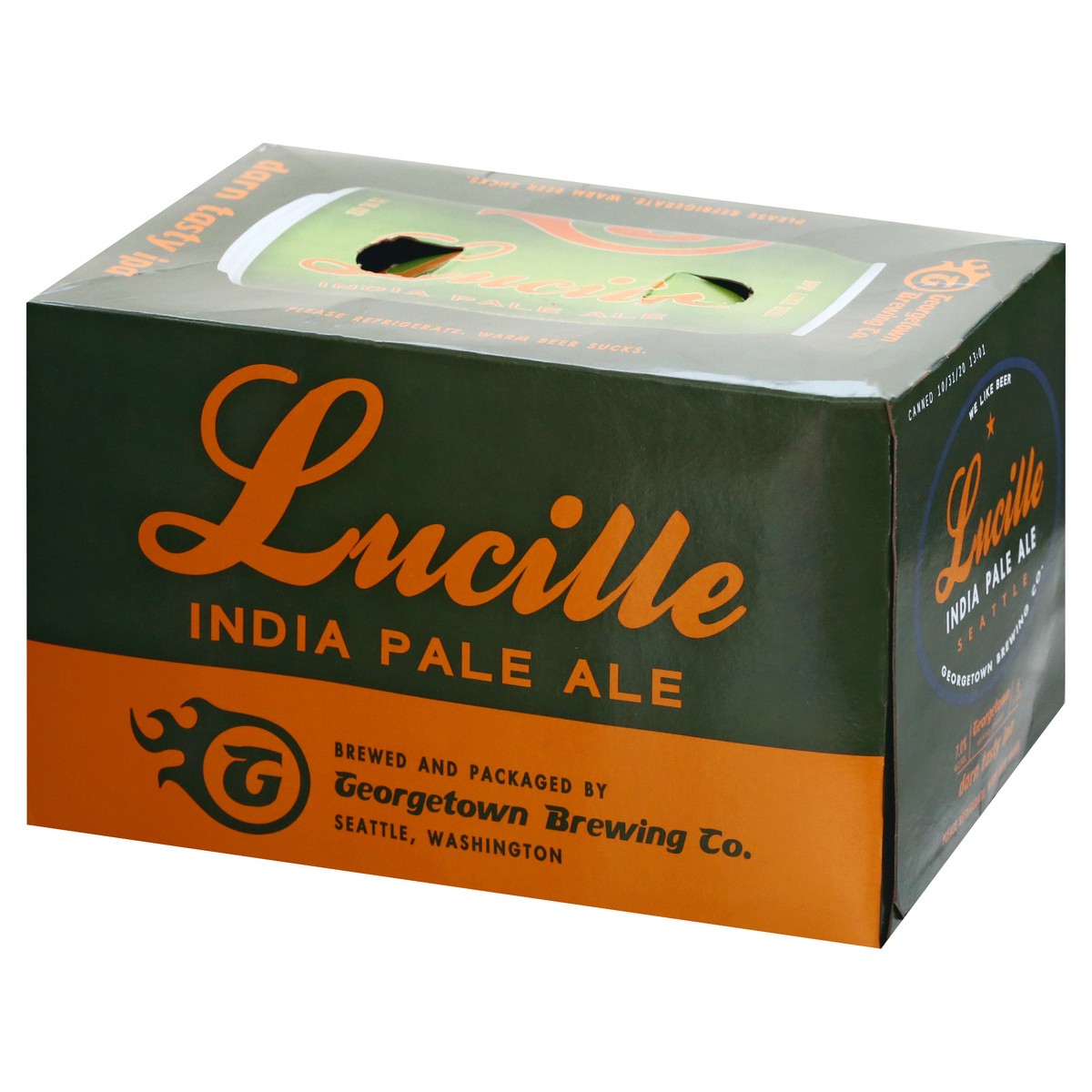 slide 6 of 11, Georgetown Brewing Co. Lucille India Pale Ale Beer 6 ea, 6 ct; 12 fl oz