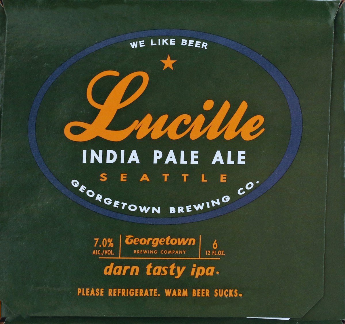 slide 11 of 11, Georgetown Brewing Co. Lucille India Pale Ale Beer 6 ea, 6 ct; 12 fl oz