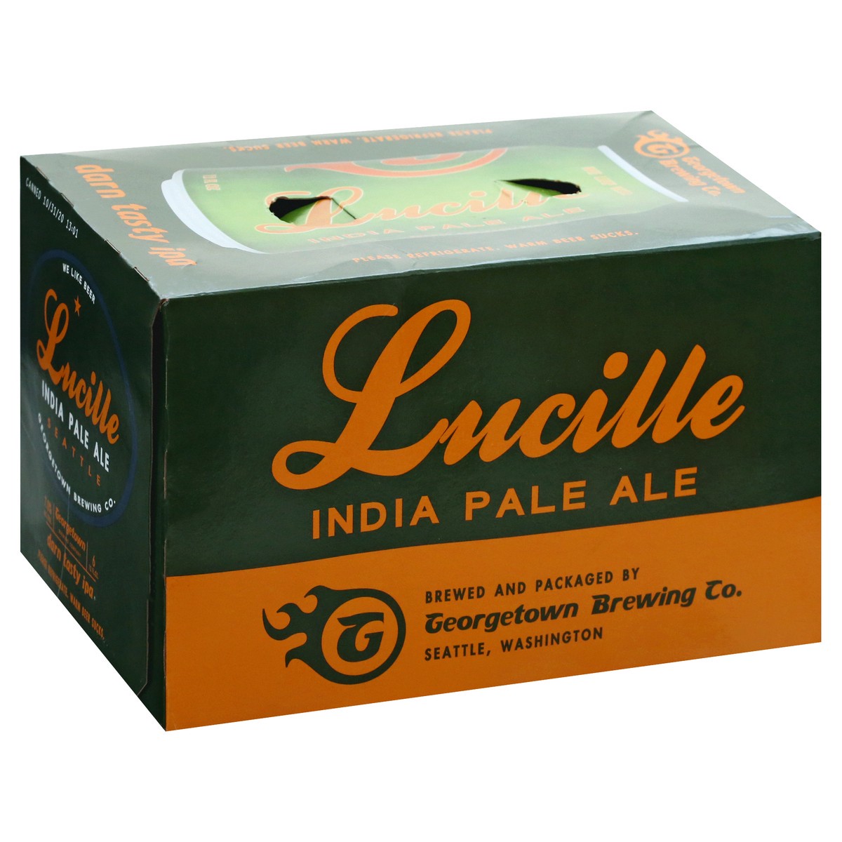 slide 5 of 11, Georgetown Brewing Co. Lucille India Pale Ale Beer 6 ea, 6 ct; 12 fl oz