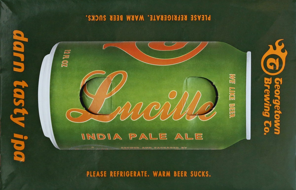slide 9 of 11, Georgetown Brewing Co. Lucille India Pale Ale Beer 6 ea, 6 ct; 12 fl oz