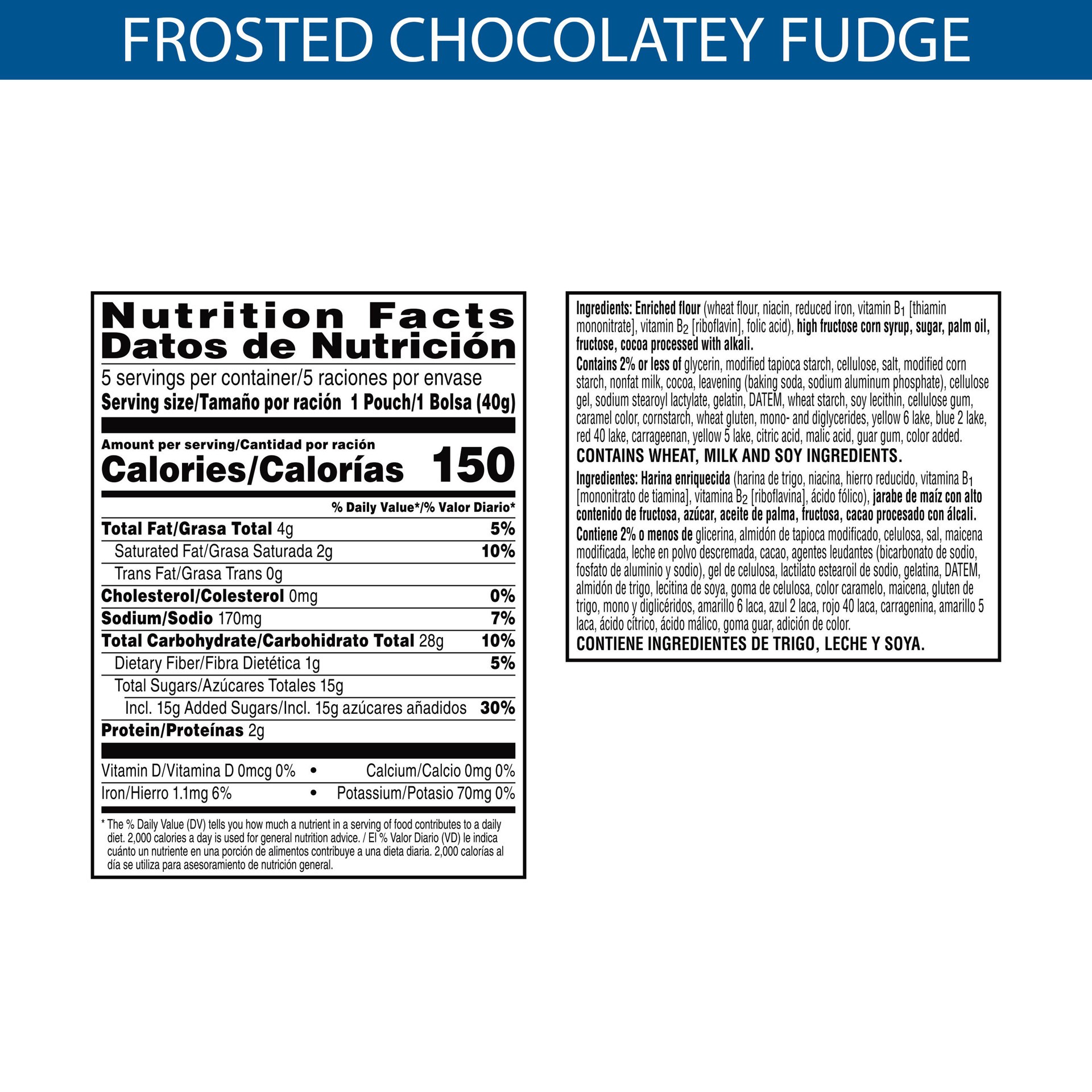 slide 5 of 5, Pop-Tarts Bites - Frosted Chocolatey Fudge, 5 ct