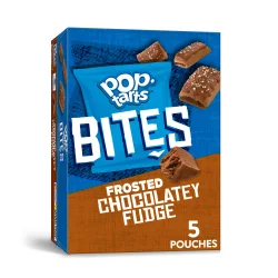 Kellogg's Pop-Tarts Baked Pastry Bites, Kids Snacks, School Lunch, Frosted Chocolatey Fudge