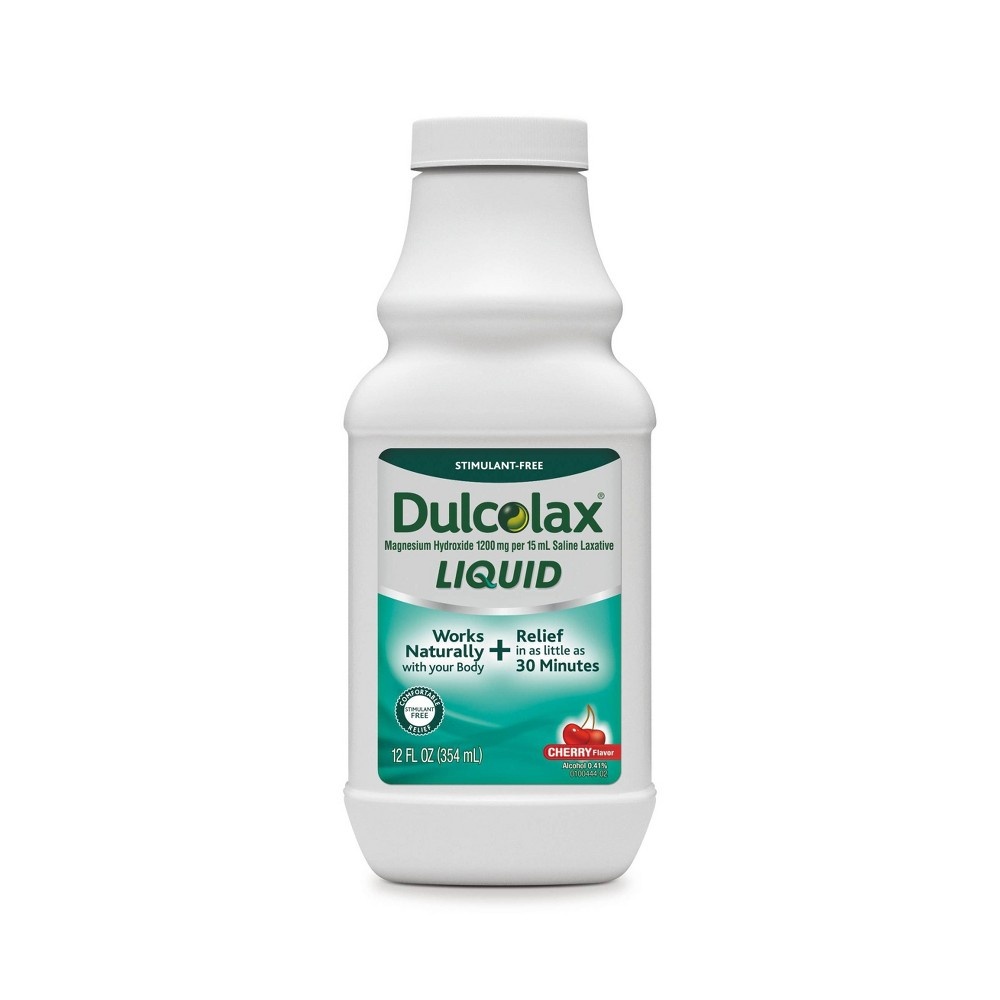 slide 2 of 3, Dulcolax Liquid Cherry Flavor Laxative 12 oz, 12 oz