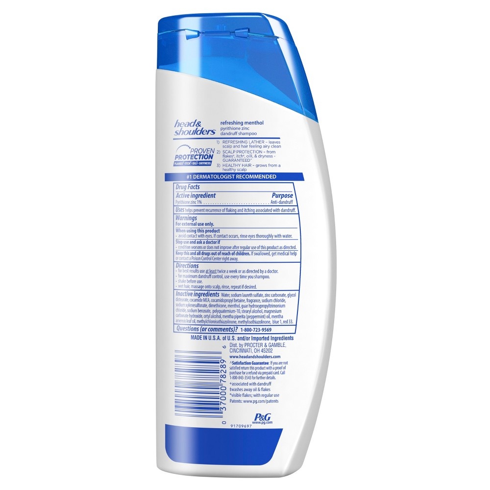 slide 2 of 2, Head & Shoulders Refreshing Menthol Dandruff Shampoo, 21.9 fl oz