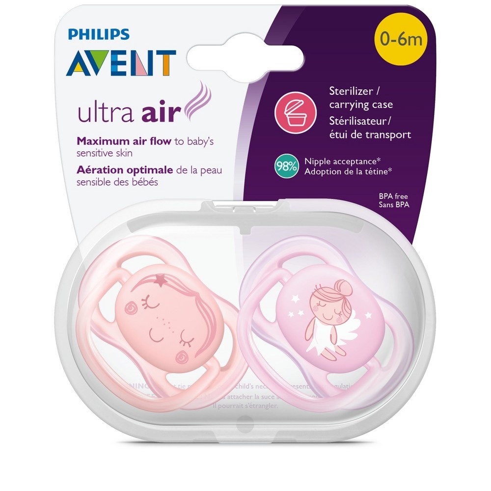 slide 8 of 12, Philips Avent Ultra Air Pacifier 0-6m, 2 ct