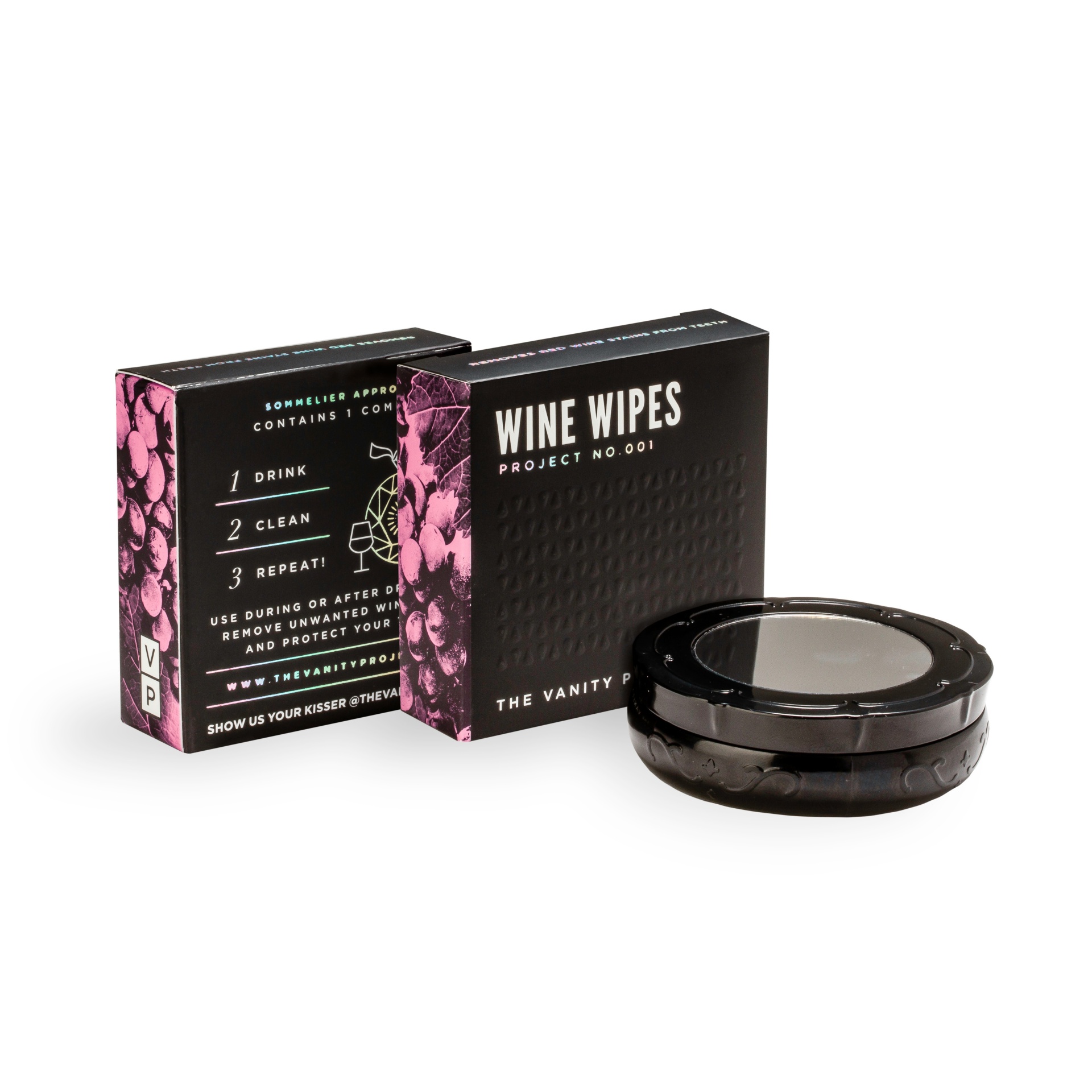 slide 1 of 2, The Vanity Project Wine Wipes, 15 ct