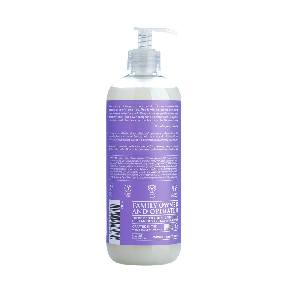 slide 2 of 2, Renpure Lavender & Honey Body Wash, 19 fl oz