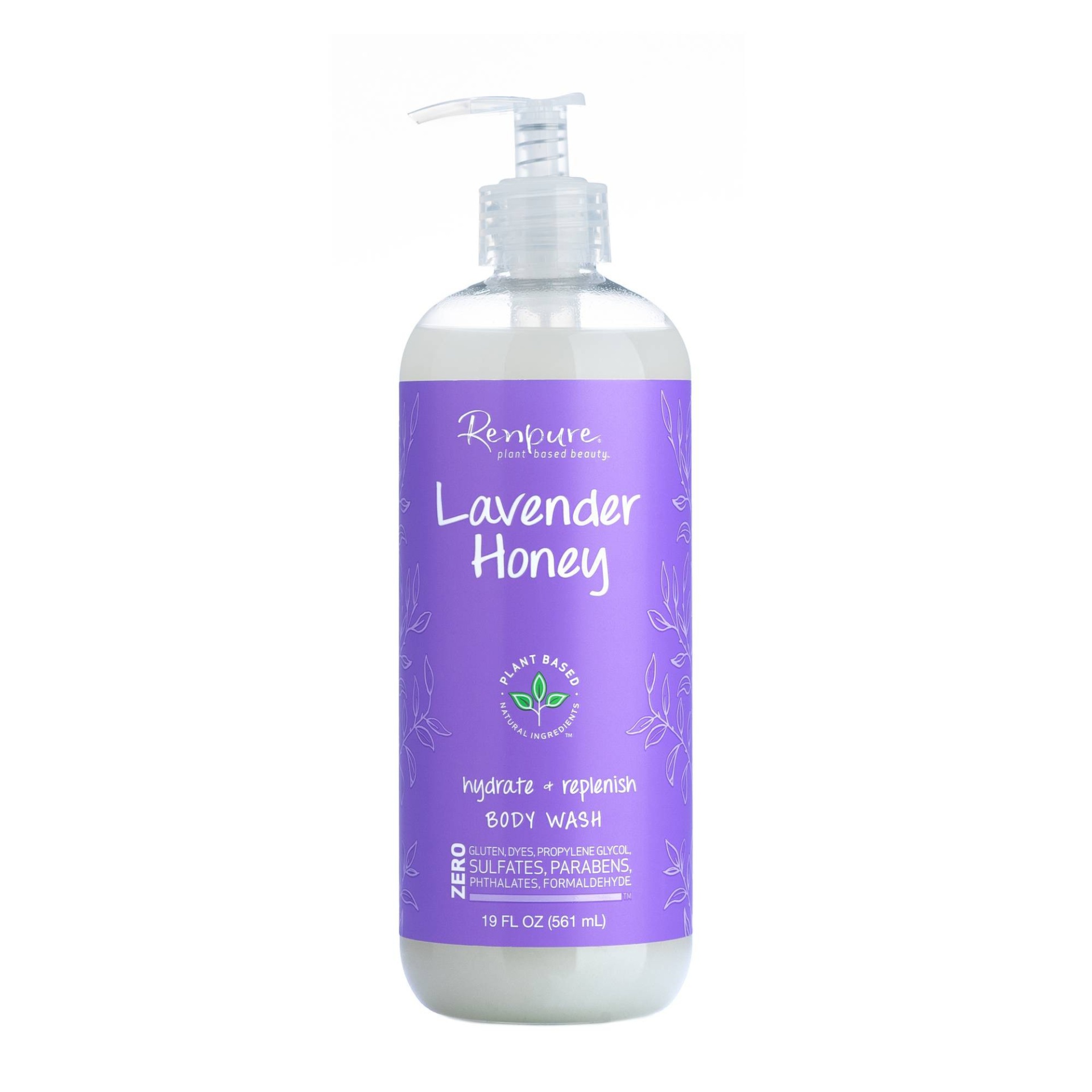 slide 1 of 2, Renpure Lavender & Honey Body Wash, 19 fl oz