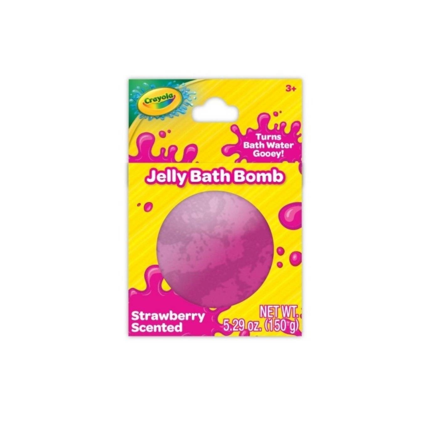 slide 1 of 1, Crayola Strawberry Scented Jelly Bath Bomb, 5.29 oz