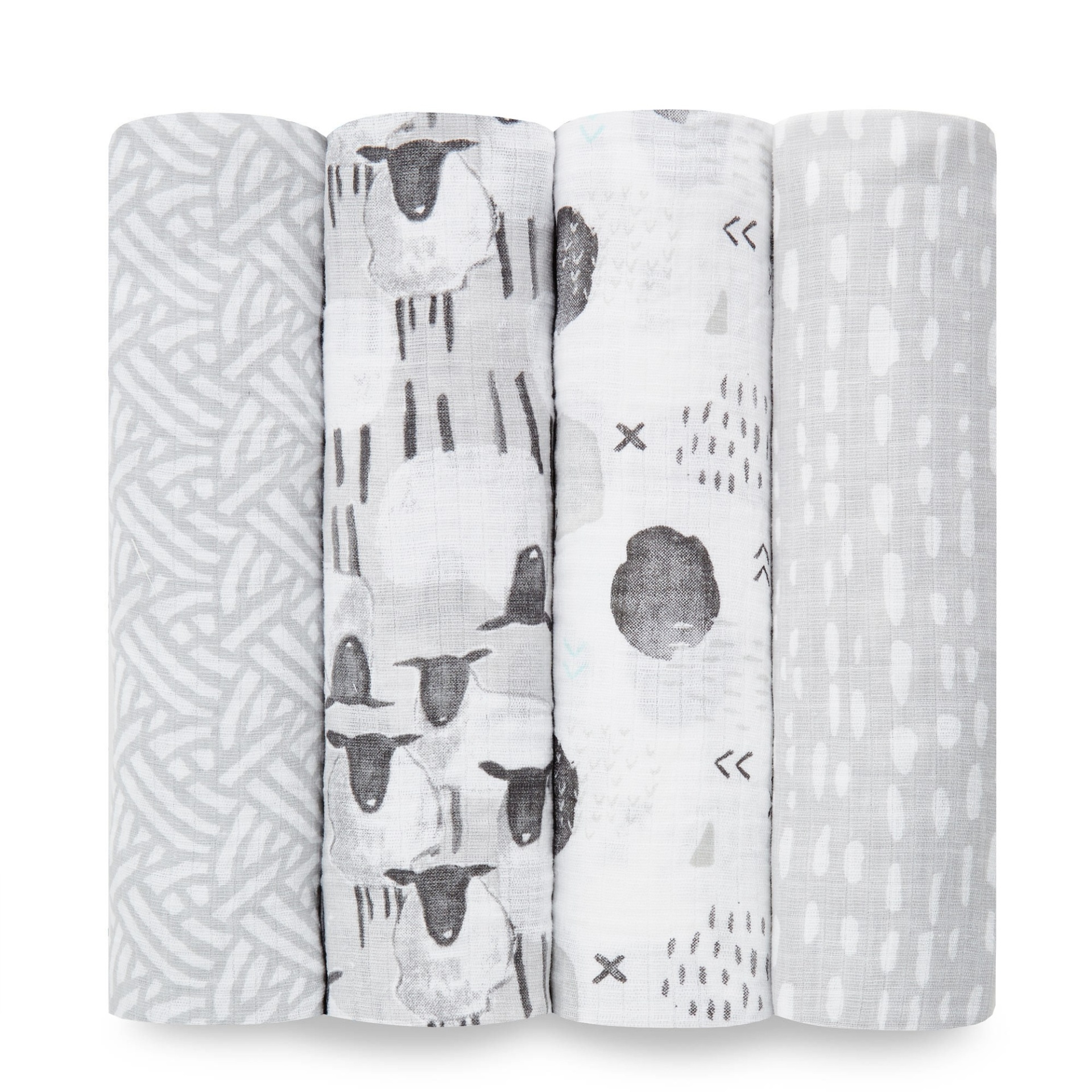 slide 1 of 1, Aden by Aden + Anais Muslin Swaddles - Pasture, 4 ct