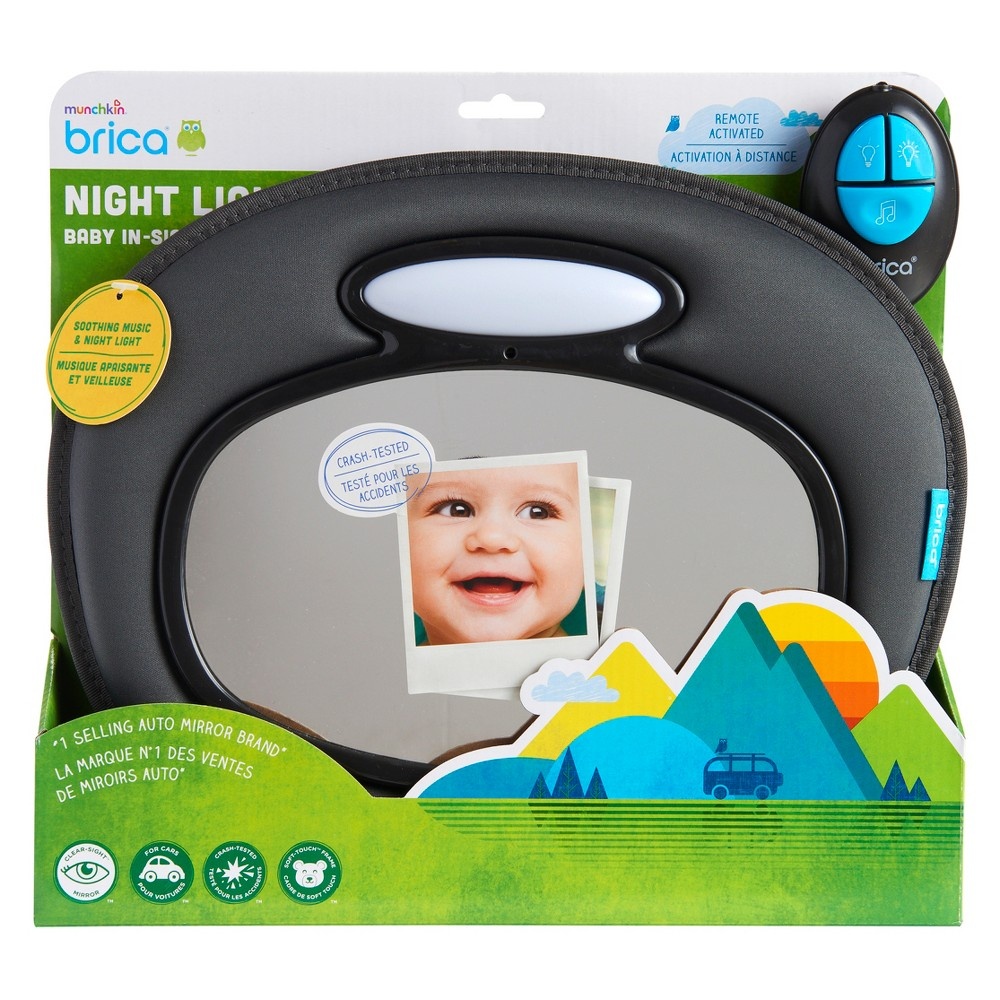 slide 6 of 7, Brica Night Light Musical Baby In Sight Mirror, 1 ct