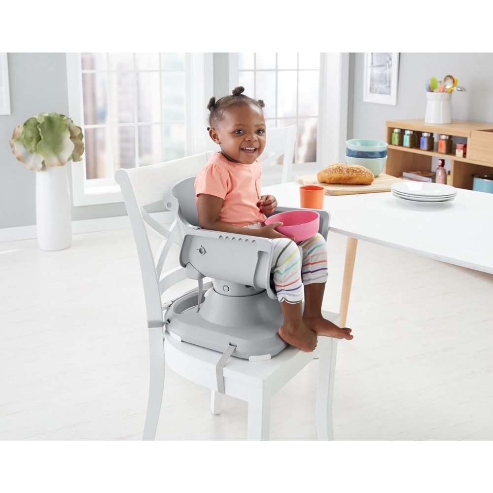 slide 6 of 14, Fisher-Price Spacesaver High Chair - Rosy Windmill, 1 ct