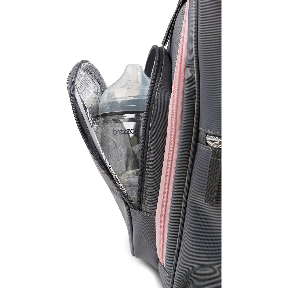 slide 3 of 11, Jeep Backpack - Gray/Pink, 1 ct