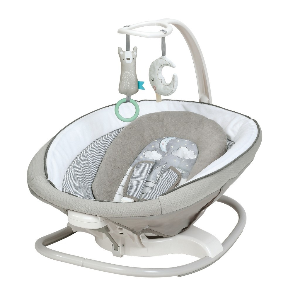 slide 4 of 13, Graco Sense2Soothe Baby Swing with Cry Detection Technology in Sailor - White, 1 ct