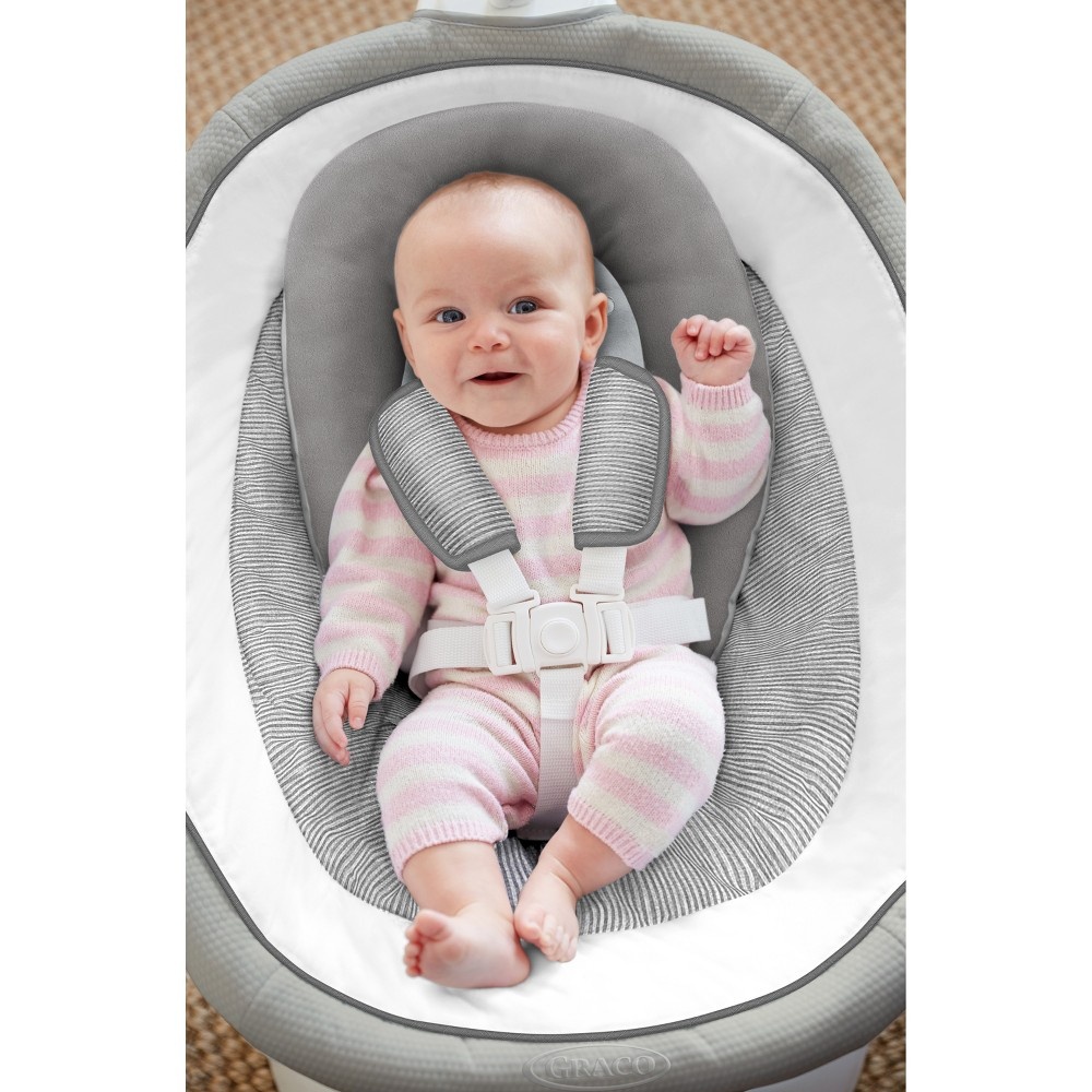 slide 6 of 13, Graco Sense2Soothe Baby Swing with Cry Detection Technology in Sailor - White, 1 ct