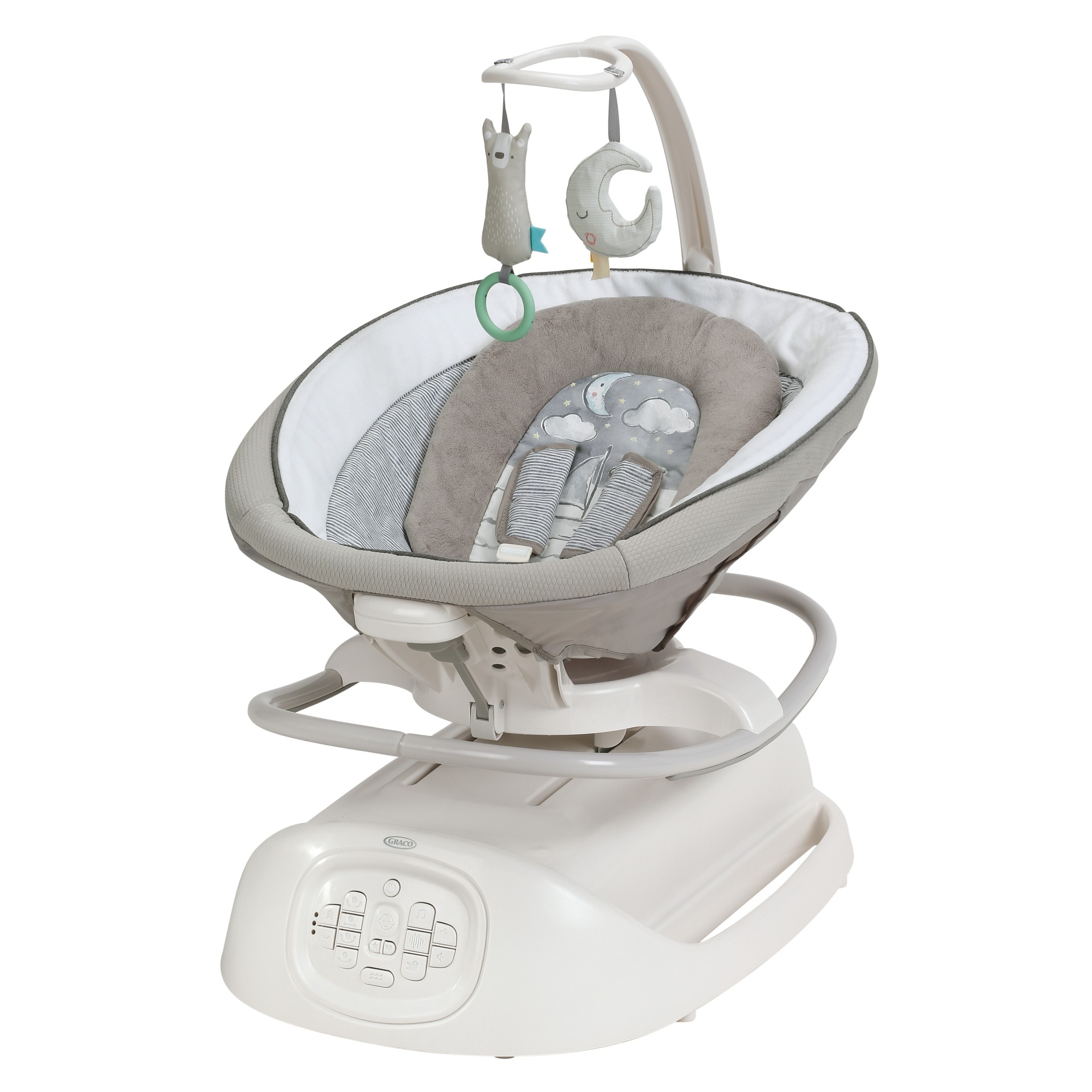 slide 1 of 13, Graco Sense2Soothe Baby Swing with Cry Detection Technology in Sailor - White, 1 ct